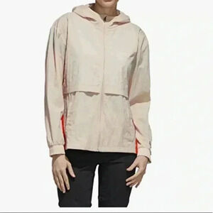 Adidas X Zoe Saldana Full Zip Windbreaker Jacket Size M